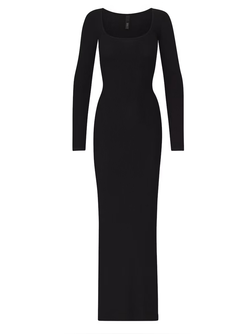 Skims | NWT Soft Lounge Long Sleeve Dress Large Onyx Black